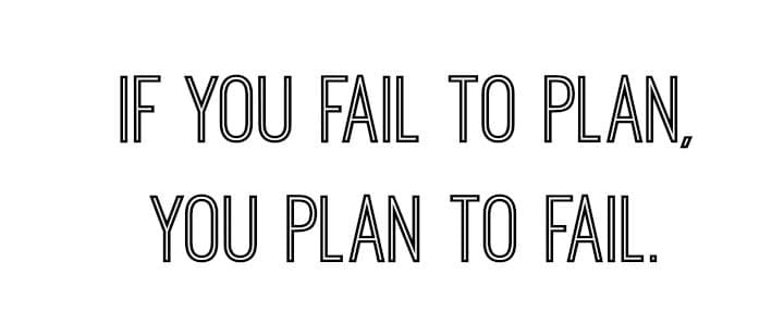 Failure to Plan, is a Plan to Fail (@jasonbordeaux1 @trackstarz)